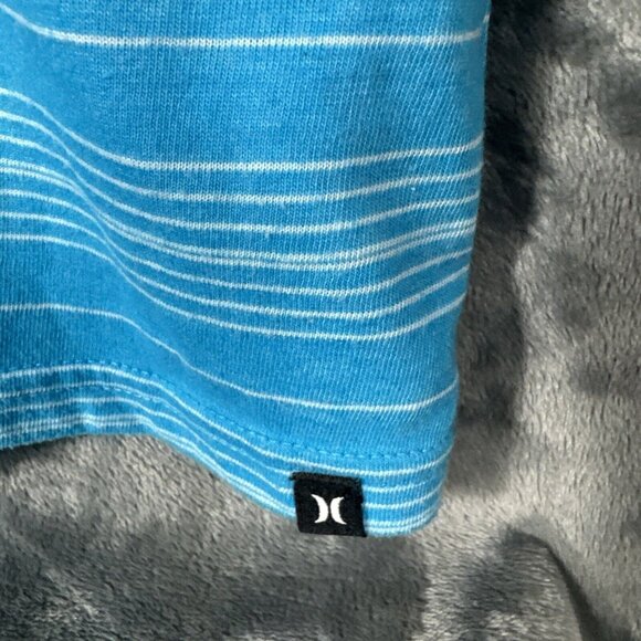 Hurley Shirt Men's Polo Blue Size Medium - Picture 5 of 10